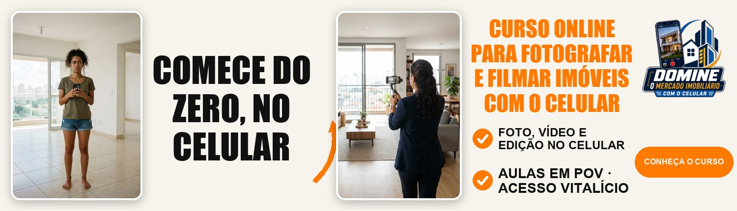 Anúncio do curso Domine o mercado imobiliário com o celular: Comece do zero, no celular