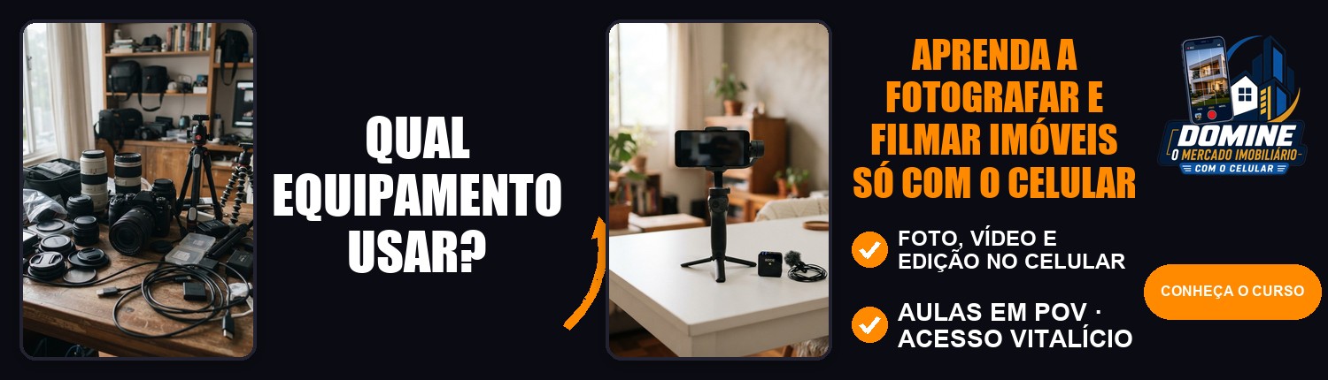 Anúncio do curso Domine o mercado imobiliário com o celular: Qual equipamento usar?