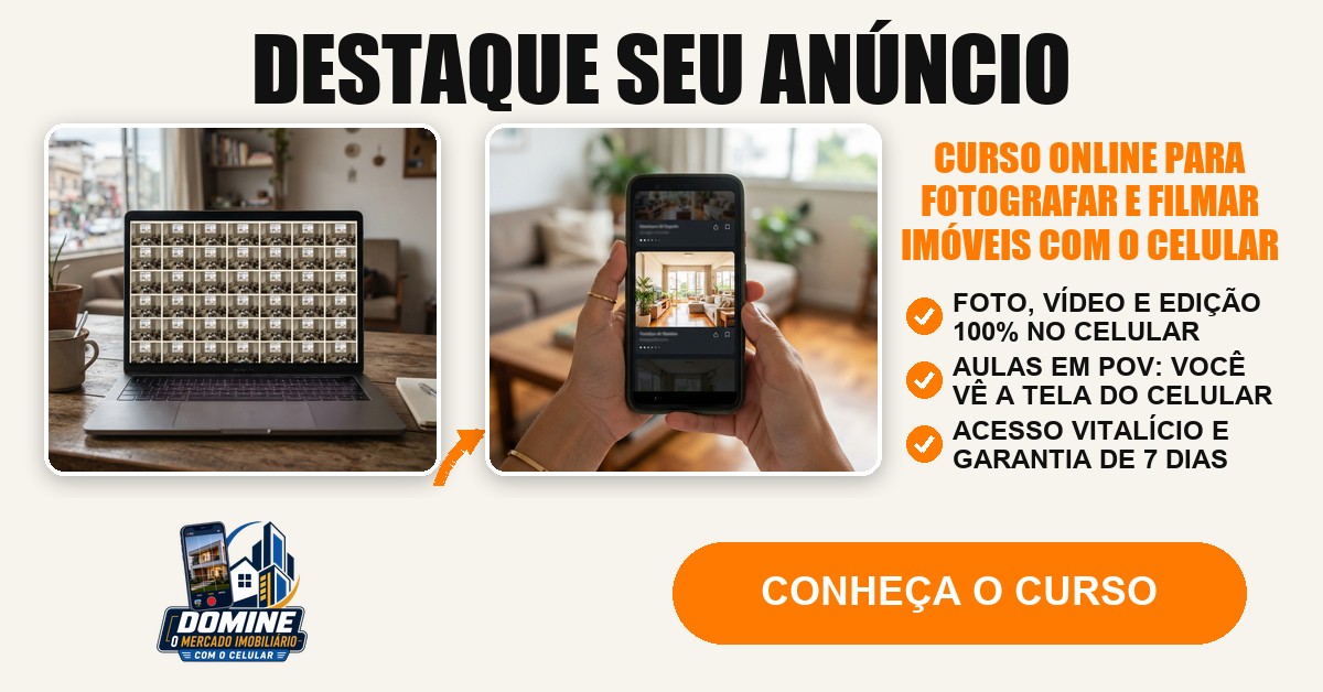 Anúncio do curso Domine o mercado imobiliário com o celular: Destaque seu anúncio