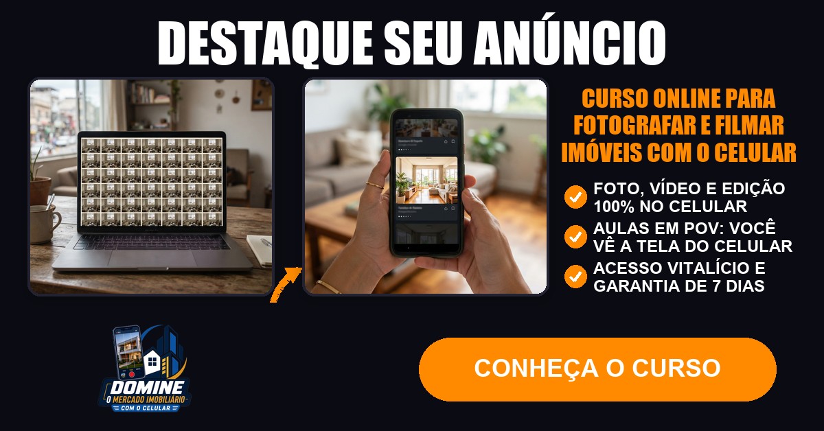 Anúncio do curso Domine o mercado imobiliário com o celular: Destaque seu anúncio