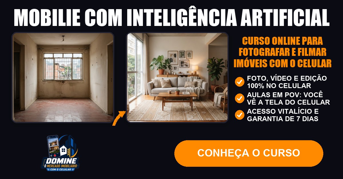 Anúncio do curso Domine o mercado imobiliário com o celular: Mobilie com inteligência artificial