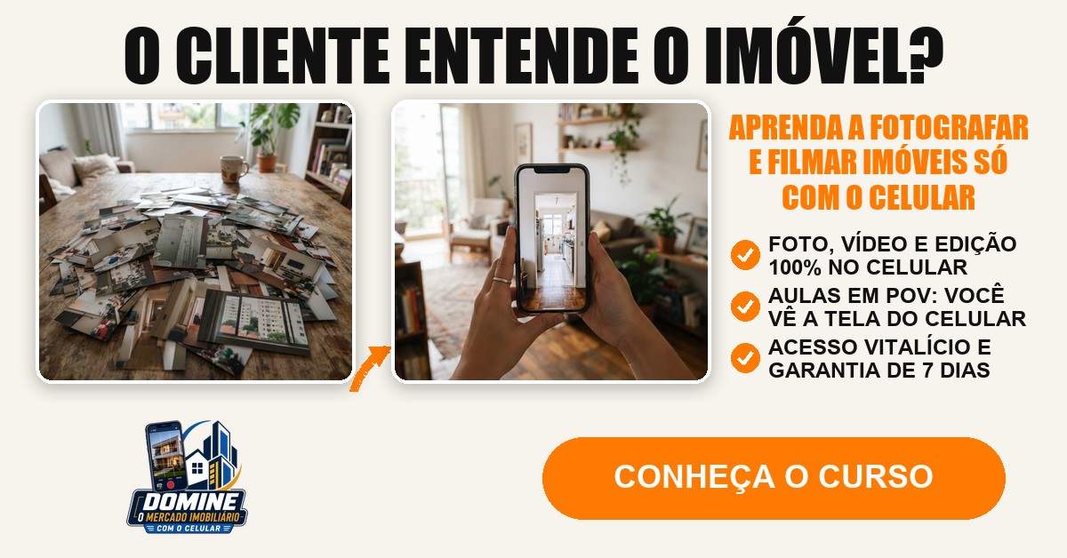 Anúncio do curso Domine o mercado imobiliário com o celular: O cliente entende o imóvel?