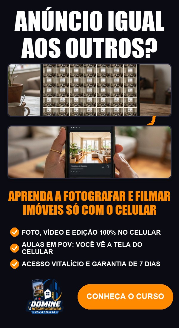 Anúncio do curso Domine o mercado imobiliário com o celular: Anúncio igual aos outros?