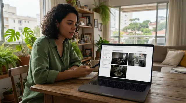 Exemplo de anúncio de imóvel com poucas fotos que gera desconfiança no comprador