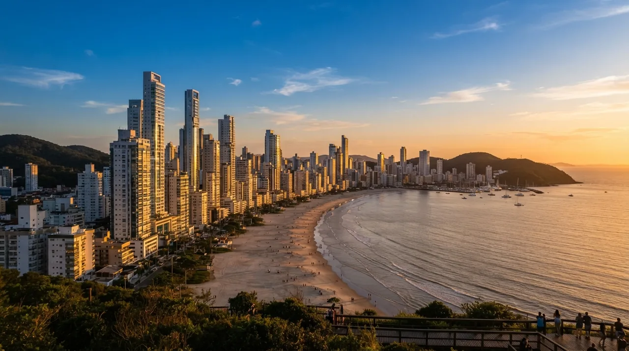 Vista da cidade de Balneário Camboriú
